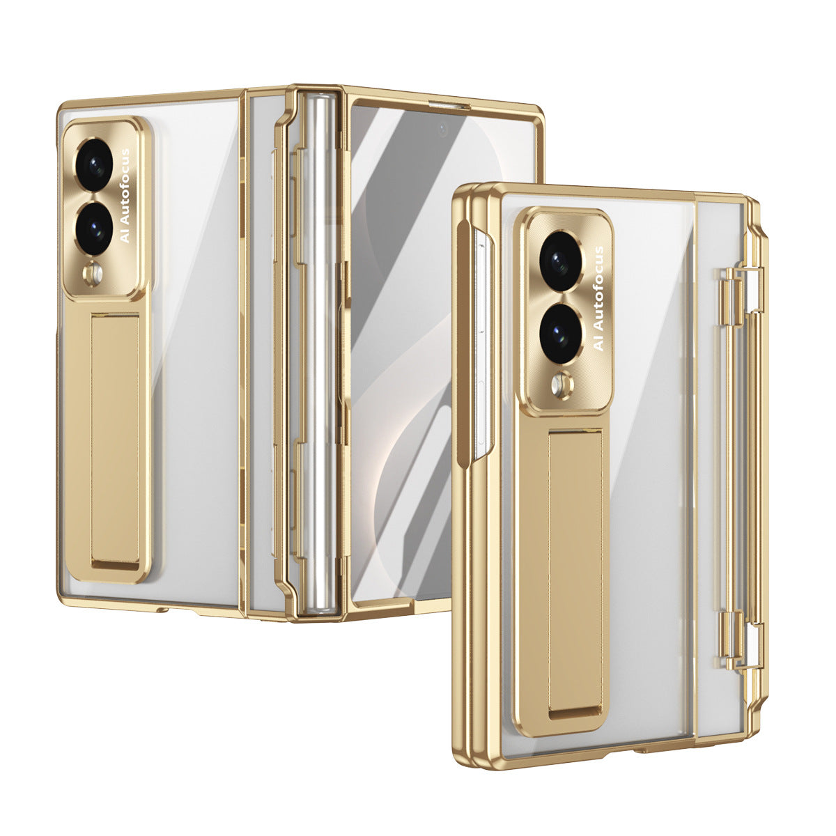 Armor Electroplated Shockproof Phone Case With Screen Protector For Galaxy Z Fold 8/7/6/5/4/3 Wide Ultra