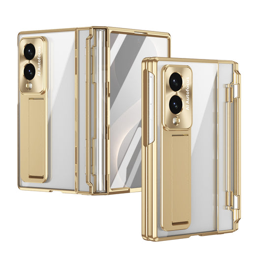 Armor Electroplated Shockproof Phone Case With Screen Protector For Galaxy Z Fold 8/7/6/5/4/3 Wide Ultra