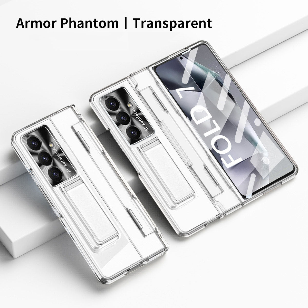 Armor Electroplated Shockproof Phone Case With Screen Protector For Galaxy Z Fold 7/6/5/4/3