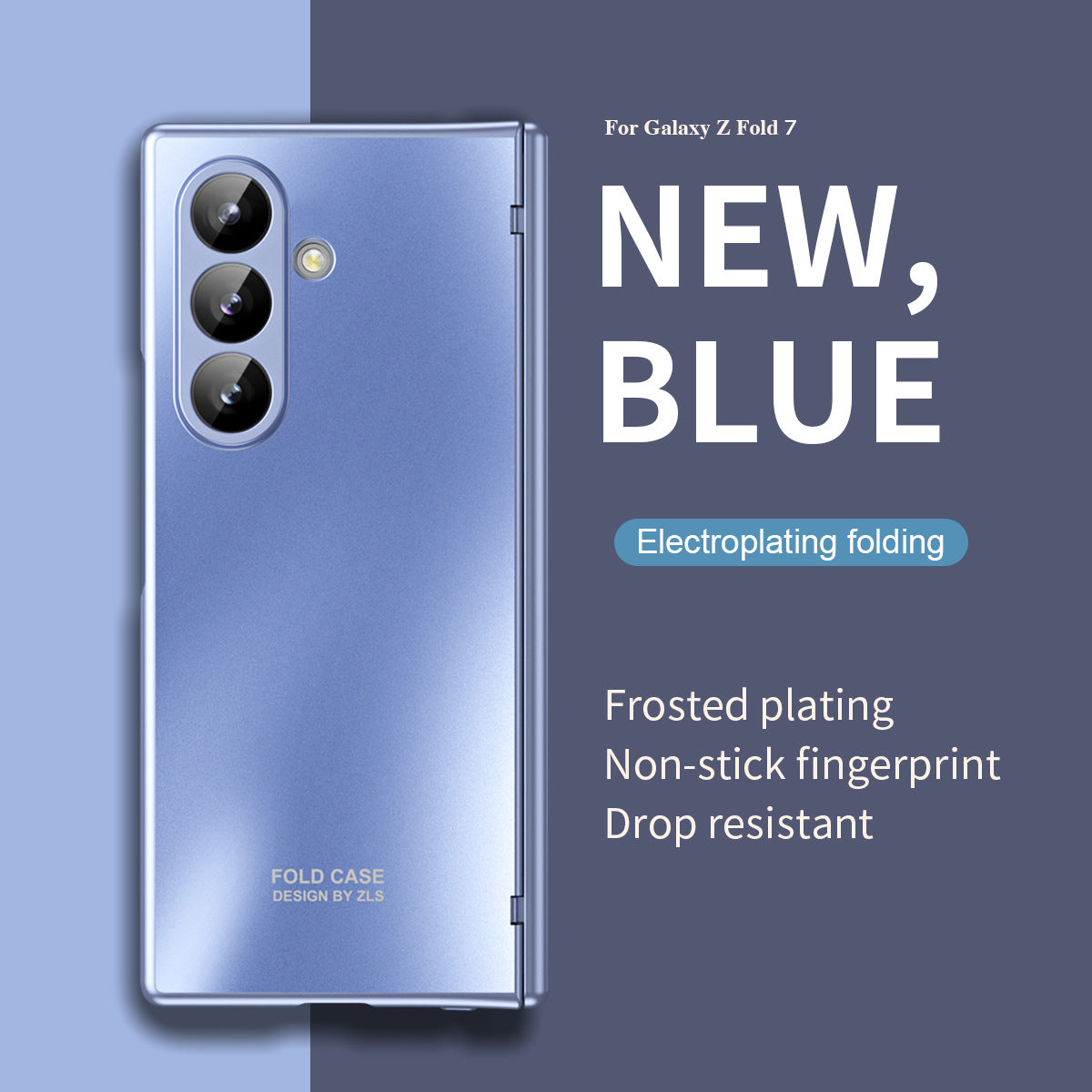 Electroplating Shockproof Phone Case With Back Screen Protector Film For Galaxy Z Fold 7/6/5/4/3