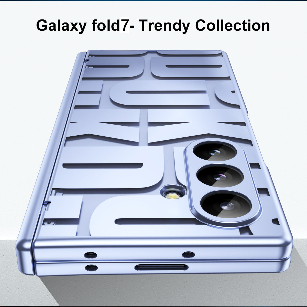 Trend Design Phantom Plating Hinge Protection Phone Case With Screen Film For Galaxy Z Fold 7/6/5/4/3