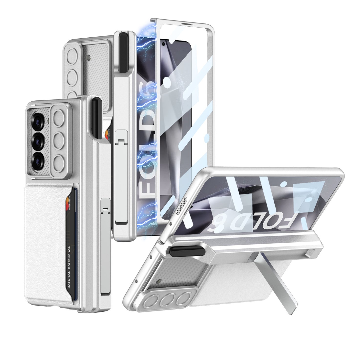 Magnetic Hinge Hidden Bracket All-included Case With Camera Protector For Galaxy Z Fold 7