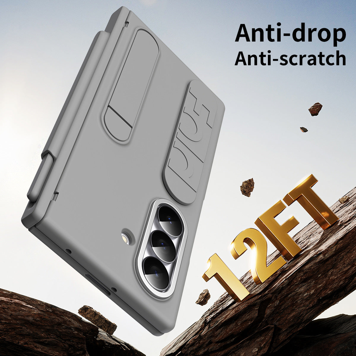 Hinge Pen Box Shockproof Phone Case With Screen Protector & Wristband Holder For Galaxy Z Fold 7/6/5/4/3