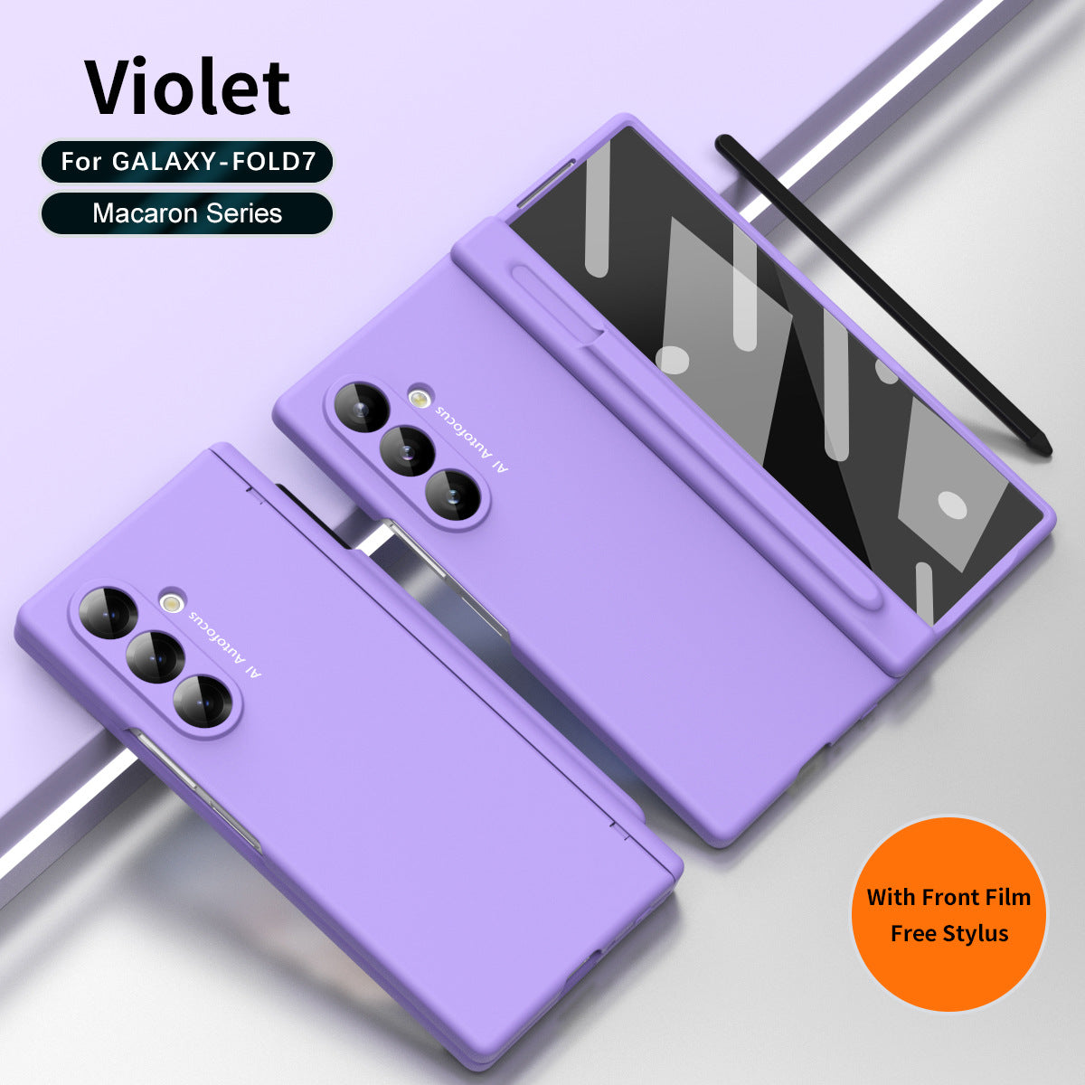 Shockproof Phone Case With Glass Front Film & Stylus For Galaxy Z Fold 6/7