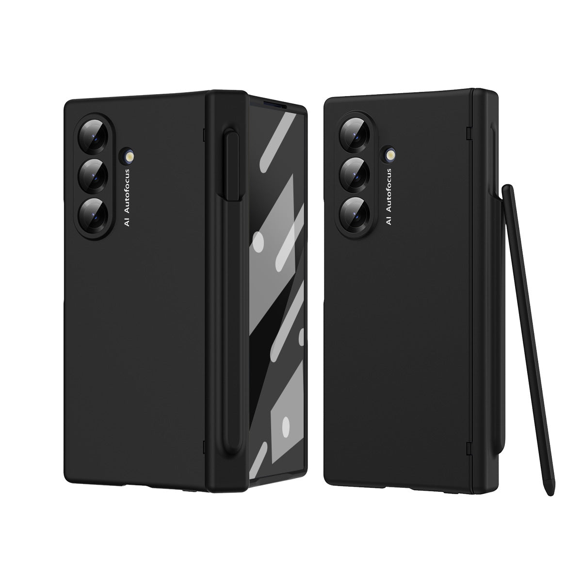Shockproof Phone Case With Glass Front Film & Stylus For Galaxy Z Fold 6/7