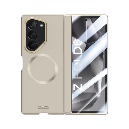Metal Lens Holder Shockproof Phone Case With Privacy Screen Protector For Galaxy Z Fold6