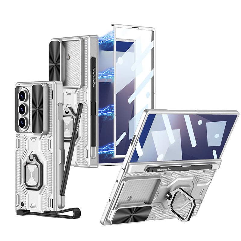 Armor Outdoor All-inclusive Phone Case With Pen Slot & Snap Ring For Galaxy Z Fold 7