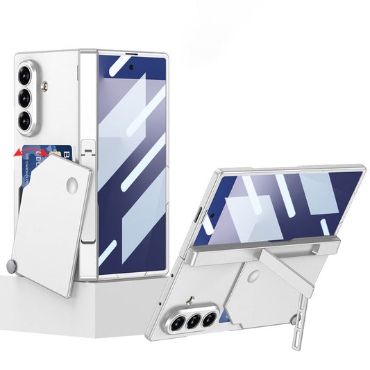 Magnetic Hinge Hidden Bracket All-included Phone Case With Card Holder For Galaxy Z Fold 7
