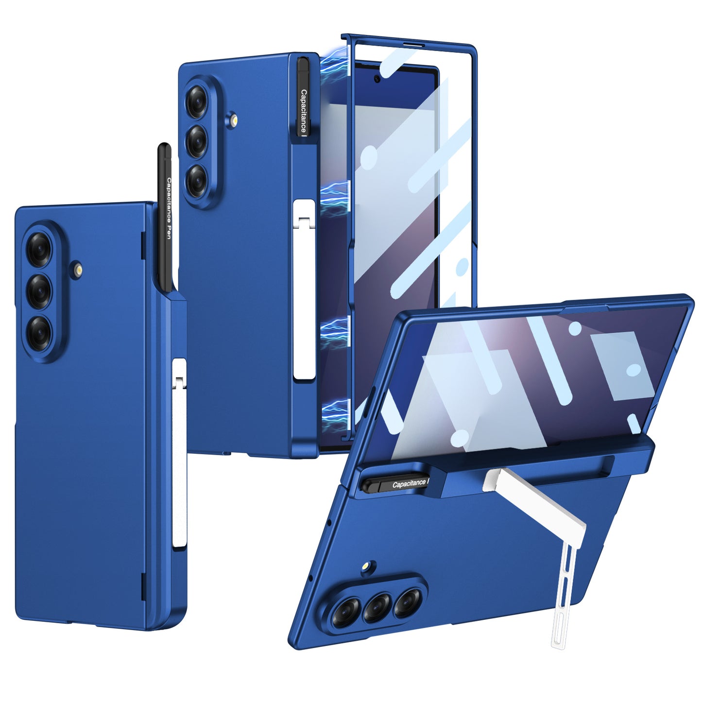 Magnetic Hinge Hidden Bracket All-included Case With Pen Box For Galaxy Z Fold 7