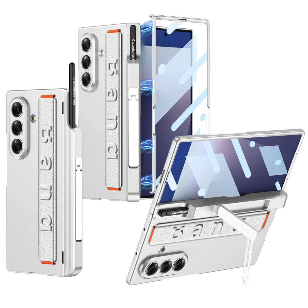 Magnetic Hinge Hidden Bracket All-included Case With Pen Box For Galaxy Z Fold 7