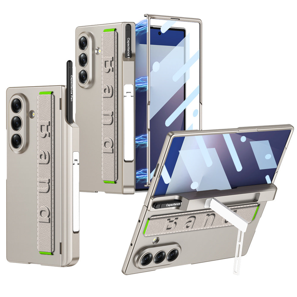 Magnetic Hinge Hidden Bracket All-included Case With Pen Box For Galaxy Z Fold 7