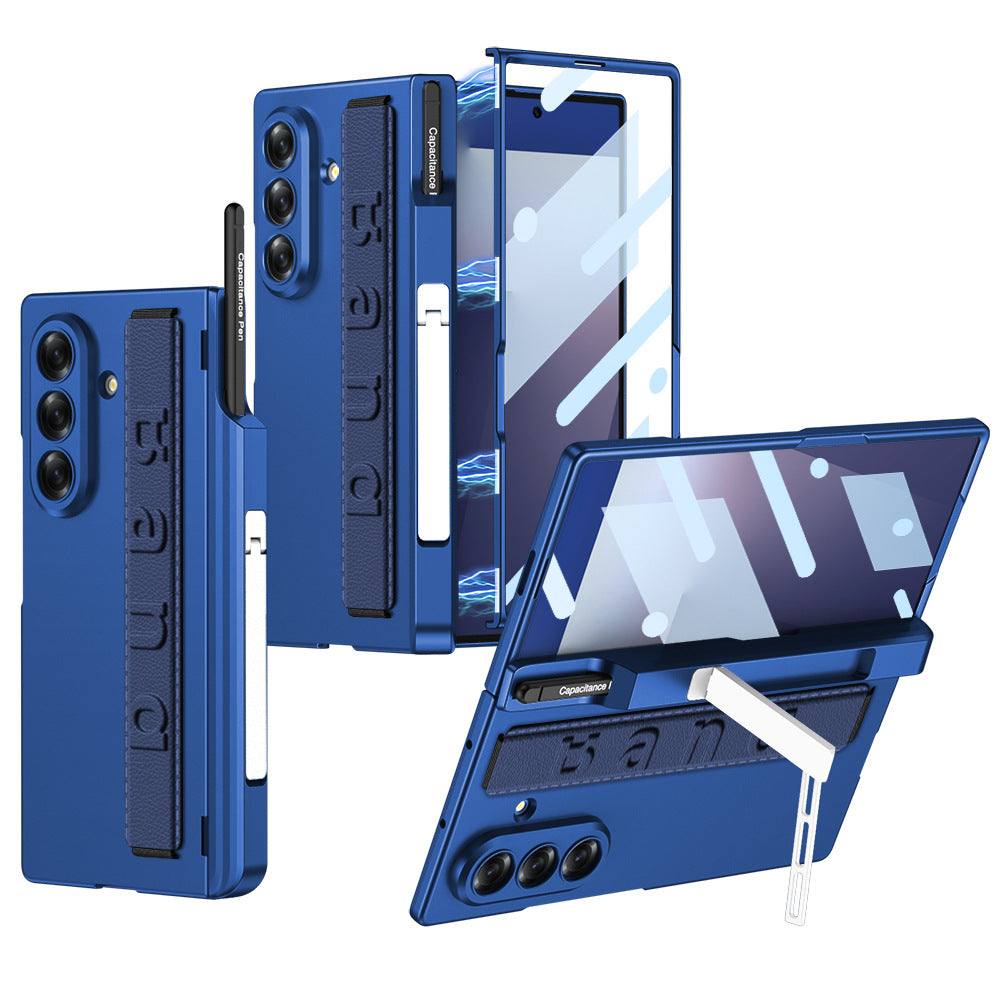 Magnetic Hinge Hidden Bracket All-included Case With Pen Box For Galaxy Z Fold 7