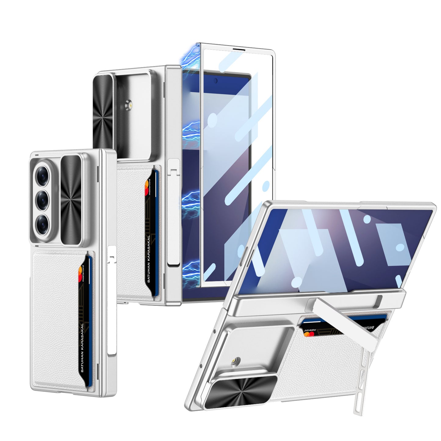 Magnetic Hinge Hidden Bracket All-included Case With Camera Protector For Galaxy Z Fold 7