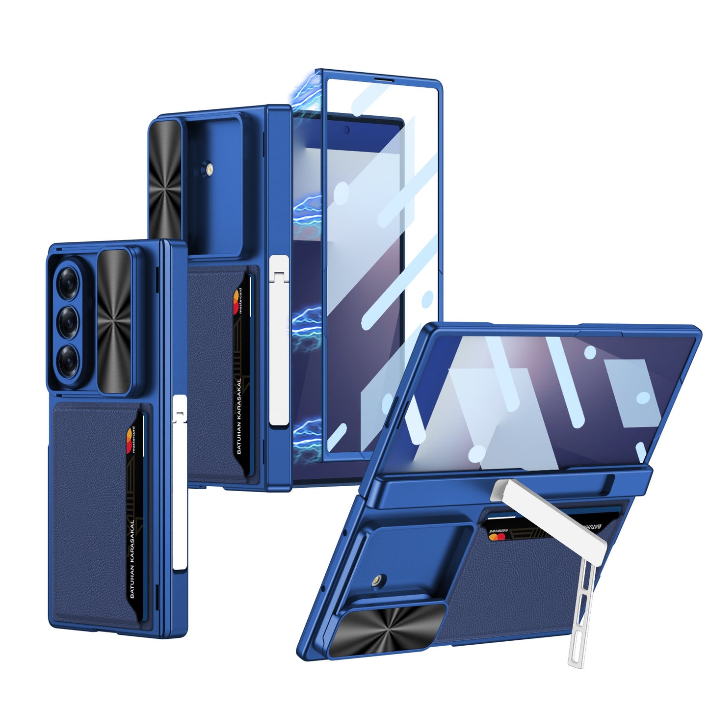 Magnetic Hinge Hidden Bracket All-included Case With Camera Protector For Galaxy Z Fold 7