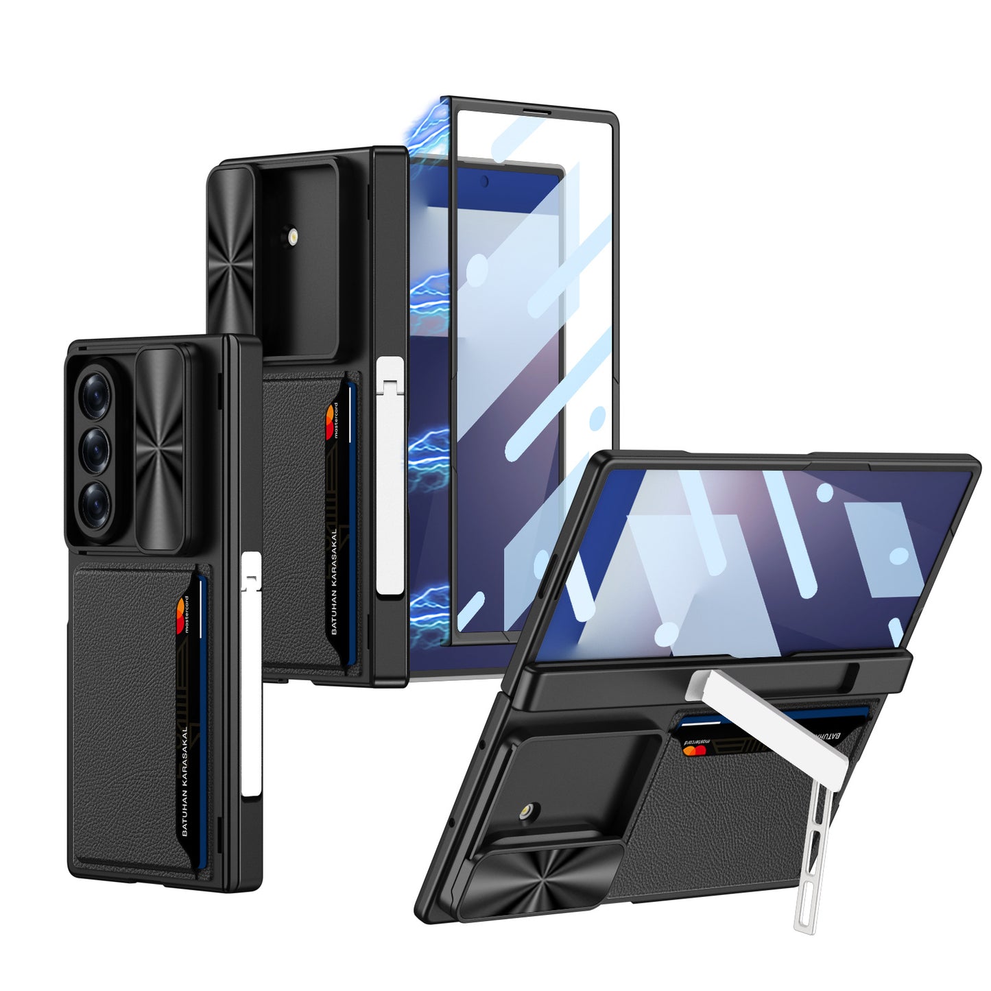 Magnetic Hinge Hidden Bracket All-included Case With Camera Protector For Galaxy Z Fold 7