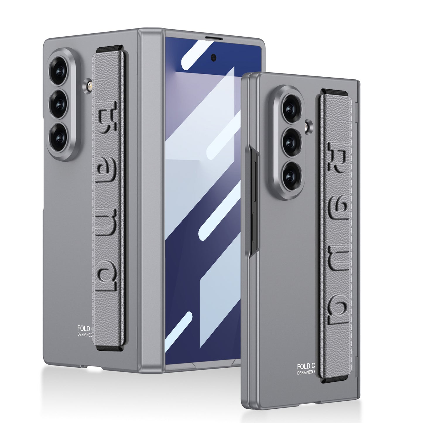 Magnetic Hinge Wristband All-included Phone Case With Back Screen Glass For Galaxy Z Fold 7