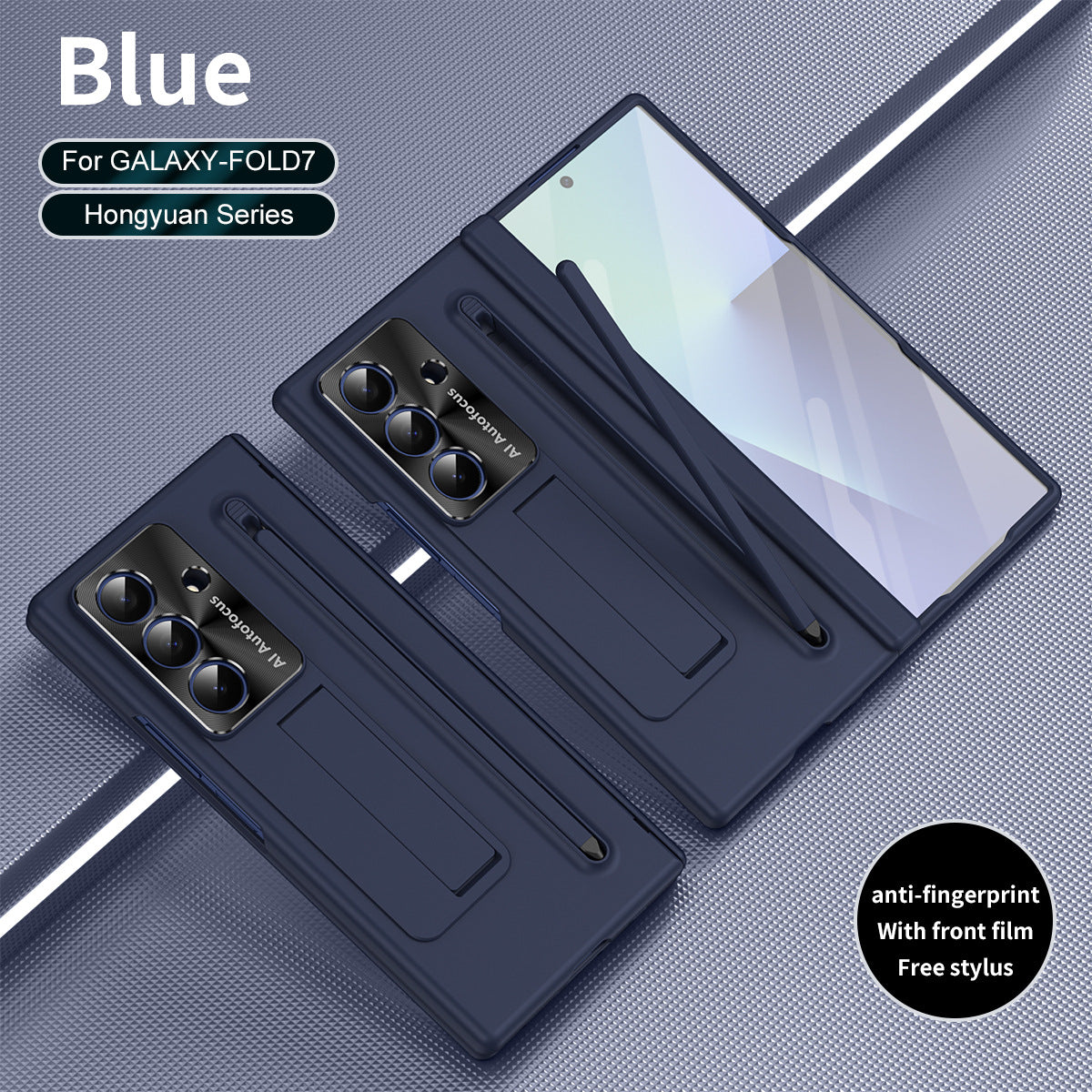 Armor Protective Frosted Phone Case With Pen Tray Shell and Film For Galaxy Z Fold 7/6