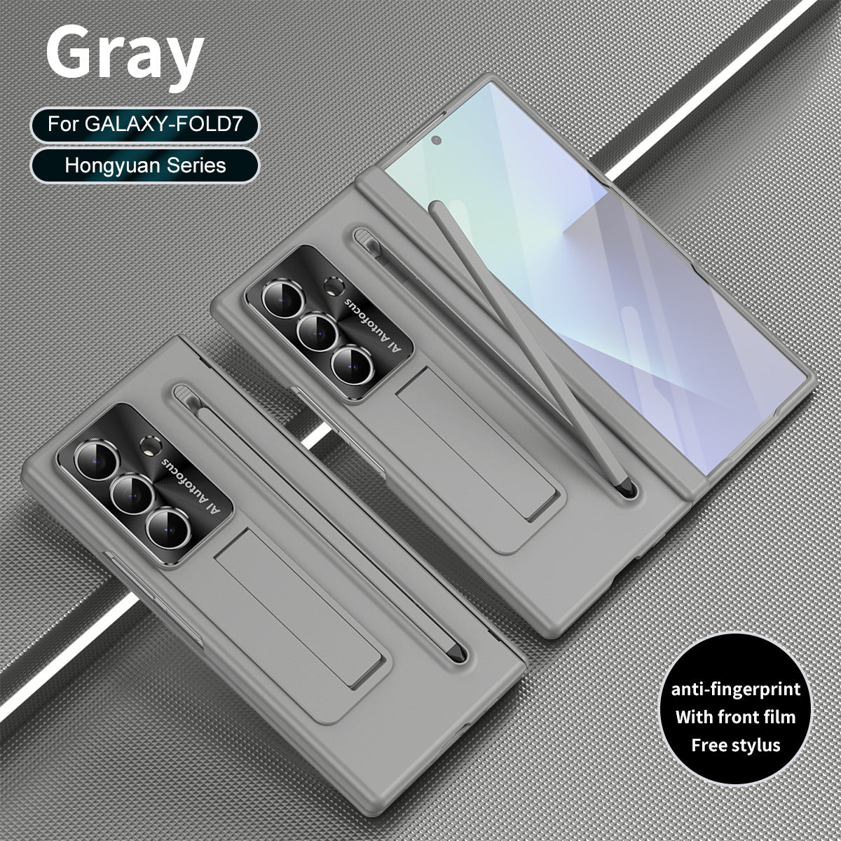 Armor Protective Frosted Phone Case With Pen Tray Shell and Film For Galaxy Z Fold 7/6