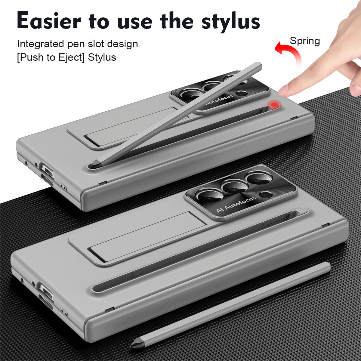 Armor Protective Frosted Phone Case With Pen Tray Shell and Film For Galaxy Z Fold 7/6