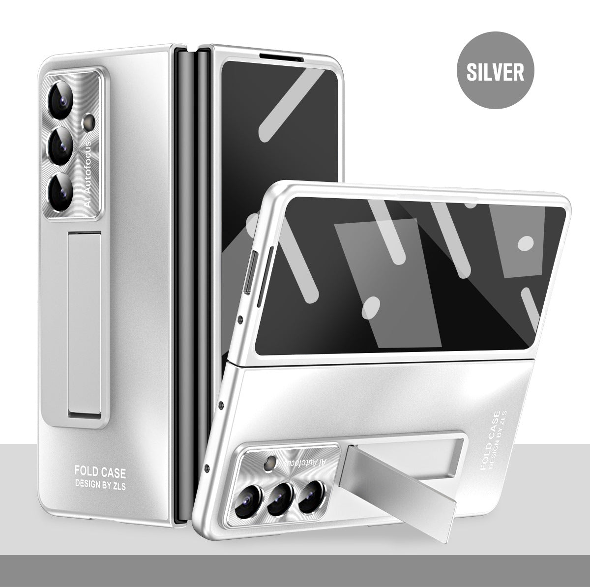 Business Electroplating Shockproof Phone Case With Screen Film & Stylus For Galaxy Z Fold 7/6/5/4/3