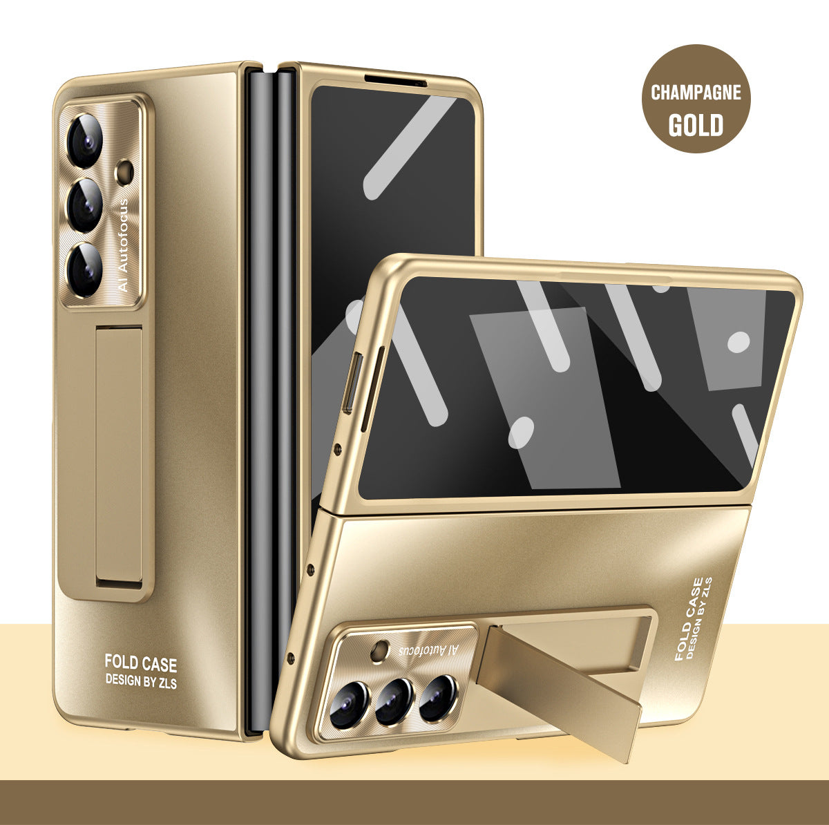 Business Electroplating Shockproof Phone Case With Screen Film & Stylus For Galaxy Z Fold 7/6/5/4/3