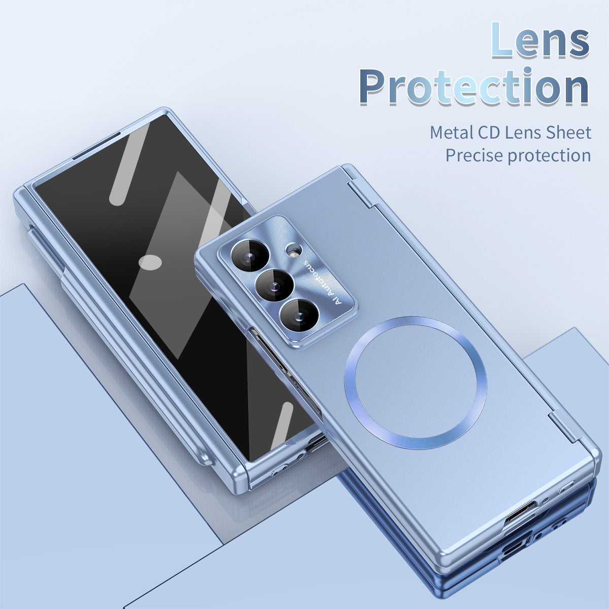 Magnetic Electroplated Hinge Protection Phone Case With Stylus & Screen Film For Galaxy Z Fold7/6