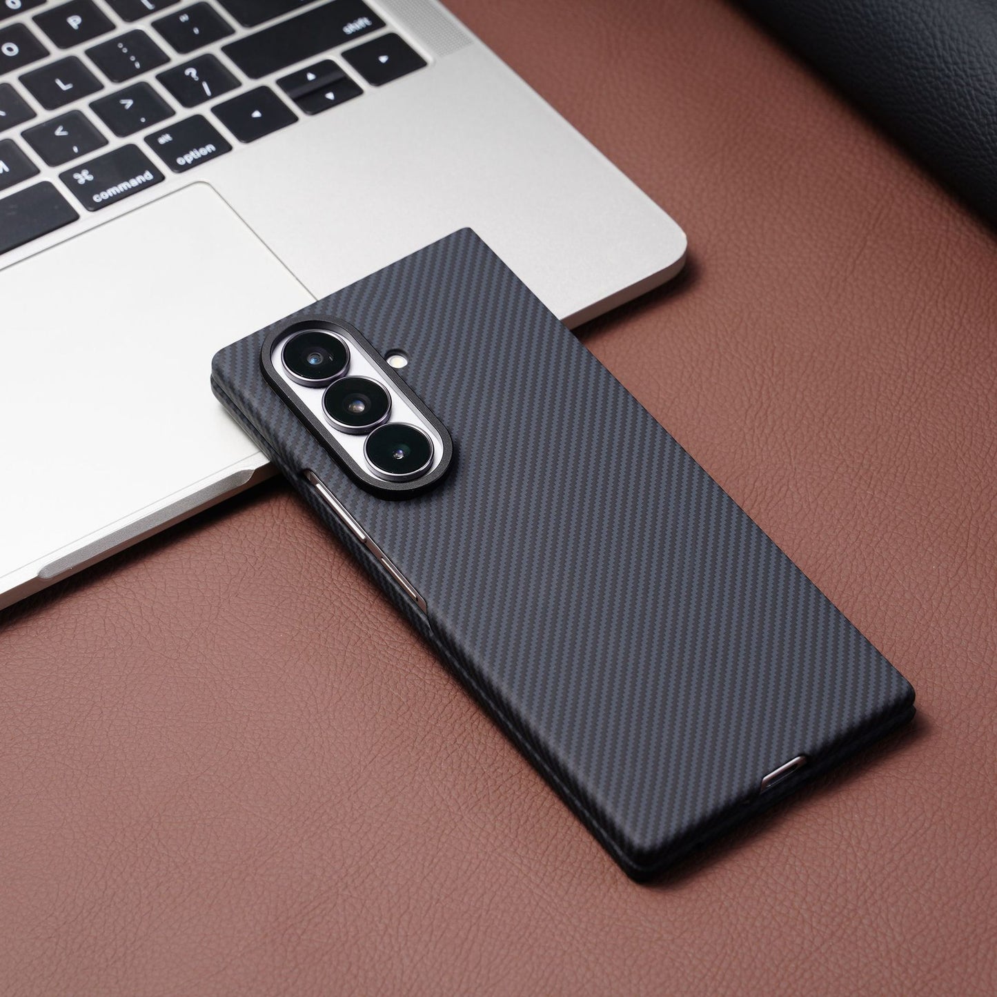 Carbon Fiber Protective Phone Case For Galaxy Z Fold
