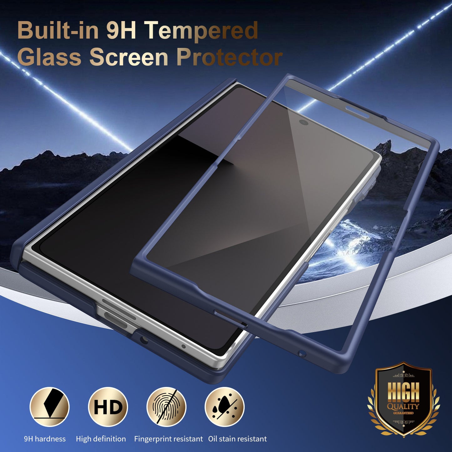 Leather Protective Intelligent Phone Case For Galaxy Z Fold