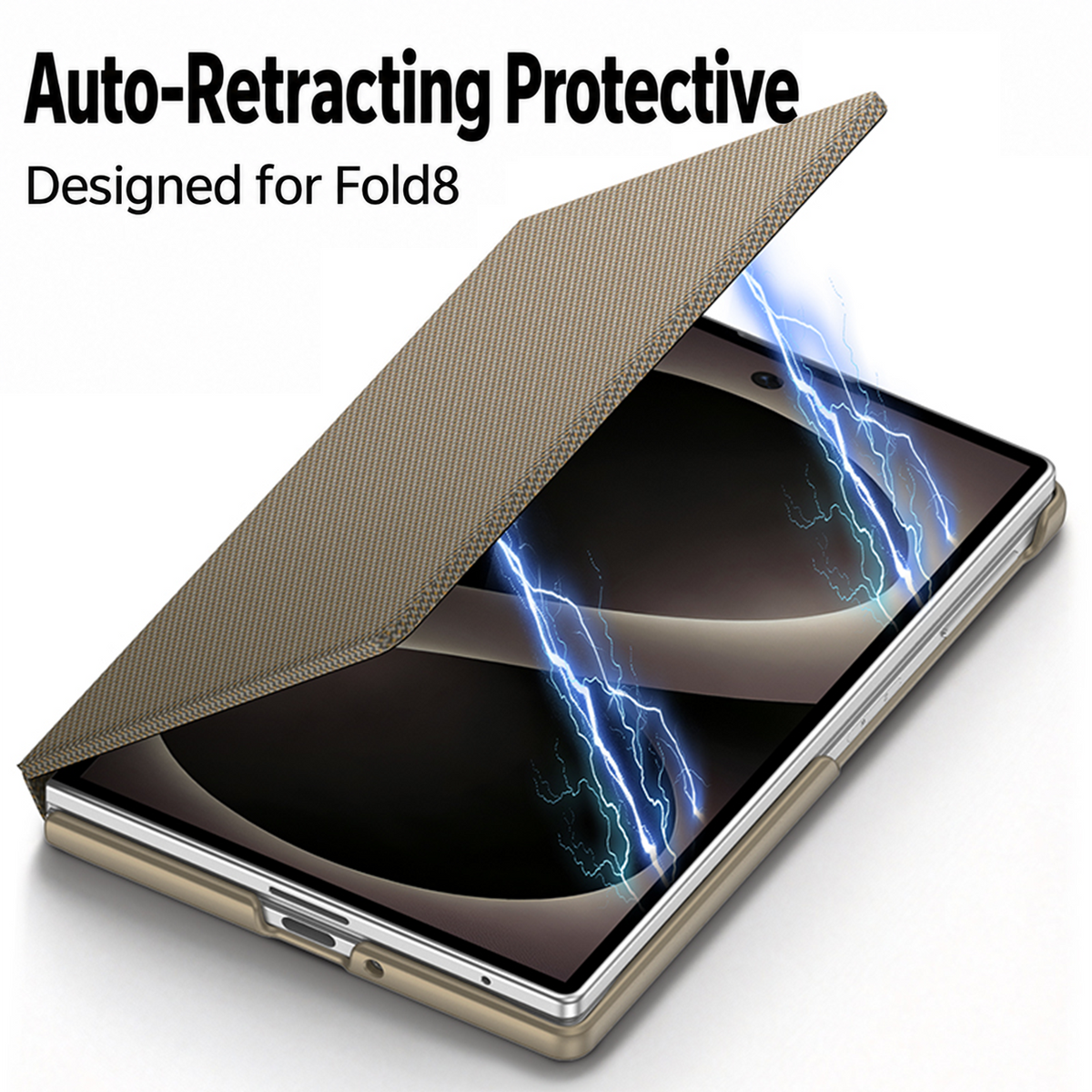 Galaxy Z Fold8 | Magnetic Flip Phone Case with Expandable Cover & Built-in Magnetic Ring Holder | 🔥 Limited-Time 50% OFF 🏷️🎉🥳