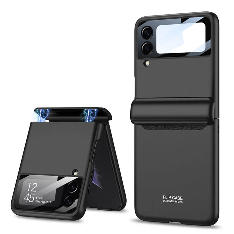 Magnetic All-included Shockproof Plastic Hard Cover For Samsung Galaxy Z Flip5 Flip4 Flip3