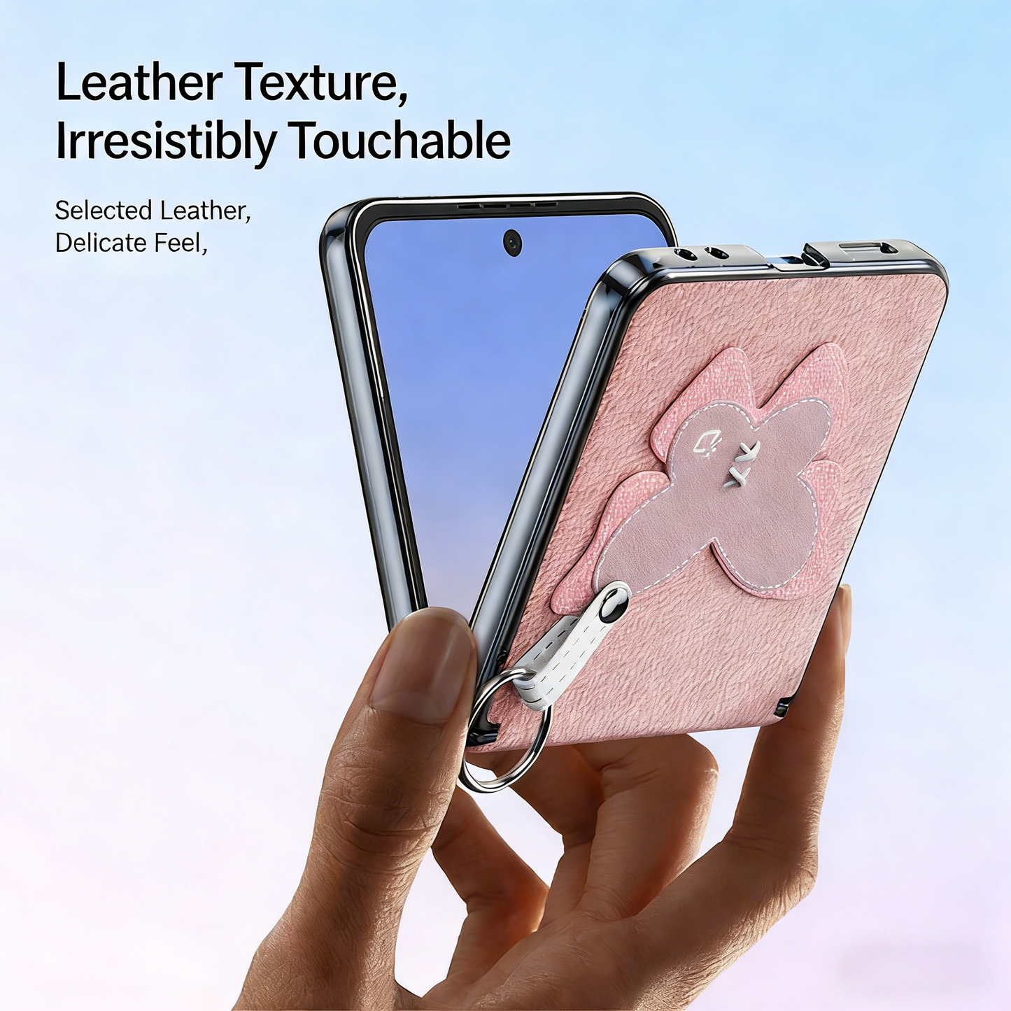 Leather Hinged Protective Phone Case With Lanyard For Galaxy Z Flip 7/6