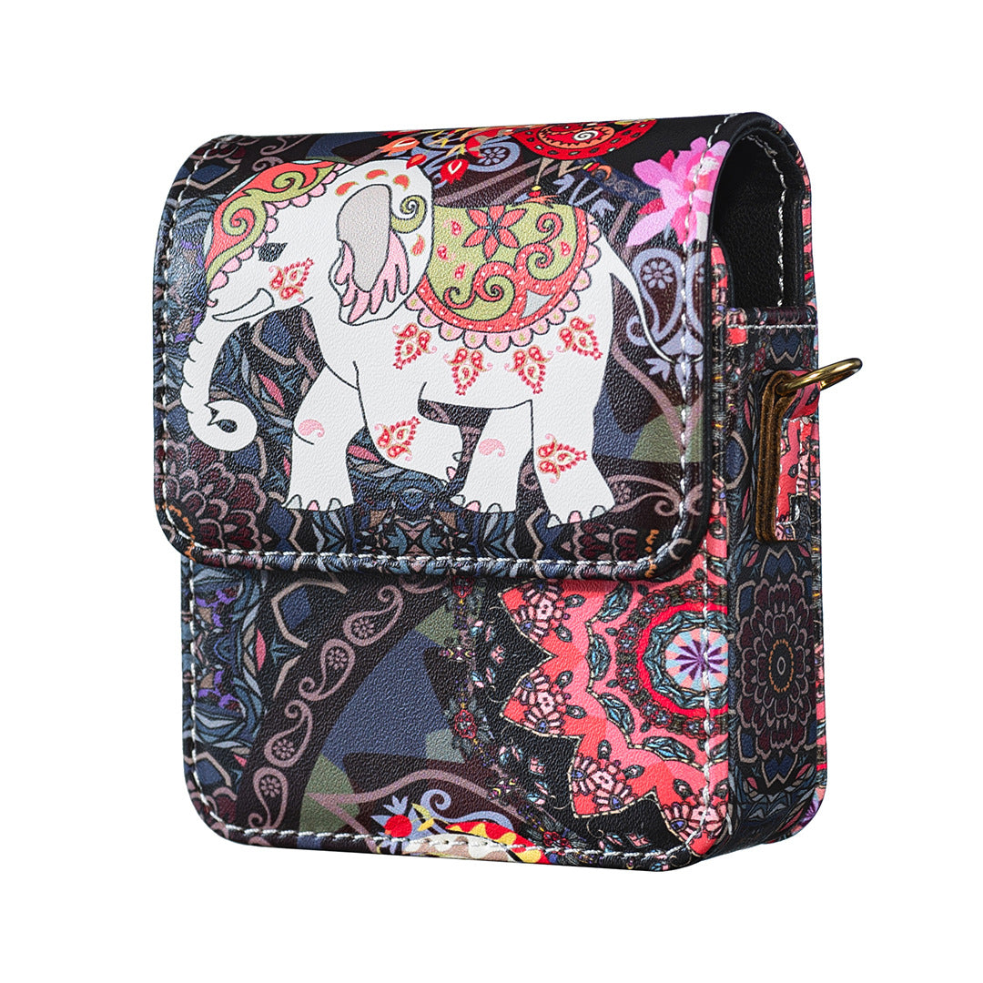 Leather Crossbody Bag With Strap For Galaxy Z Flip Series