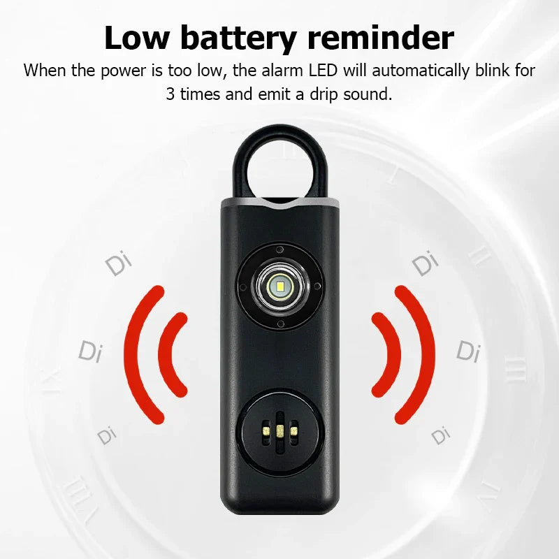 Safesound Self Defense Attack Security Alarms Rechargeable SOS Emergency Safety Personal Alarm Keychain