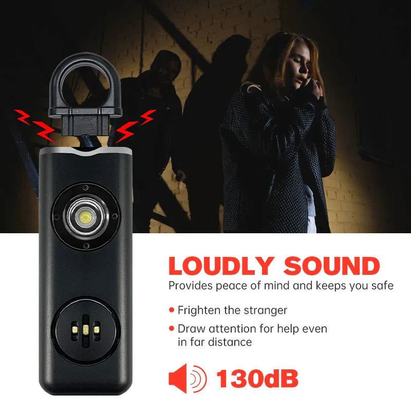 Safesound Self Defense Attack Security Alarms Rechargeable SOS Emergency Safety Personal Alarm Keychain