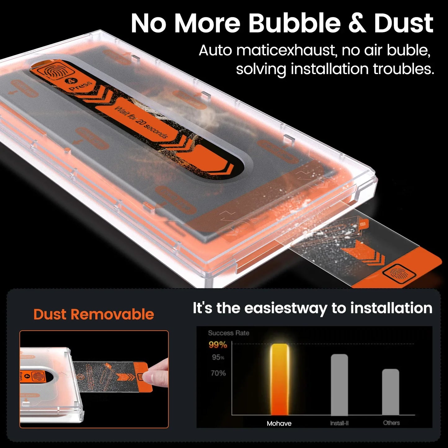 Samsung S22 9H Fingerprint Unlock 2.5D Phone Screen Protective Film Dust-Free Dust-Proof Anti-Fall Second PasteHDClear