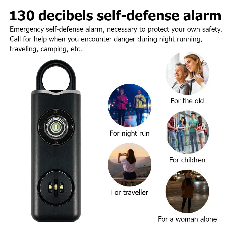 Safesound Self Defense Attack Security Alarms Rechargeable SOS Emergency Safety Personal Alarm Keychain