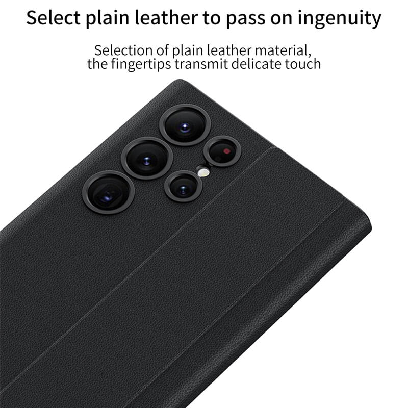 Flip Magnetic Leather Phone Case For Samsung - Mycasety Mycasety
