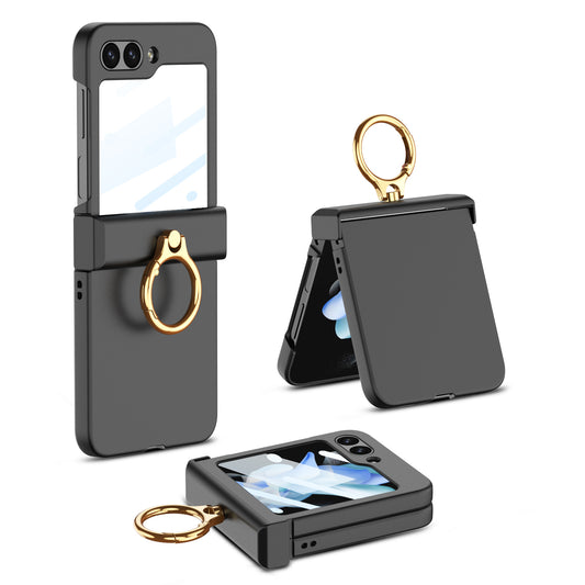 All-inclusive Protective Ring Holder Phone Case For Samsung Galaxy Z Flip5 Flip4 Flip3 - mycasety2023 Mycasety