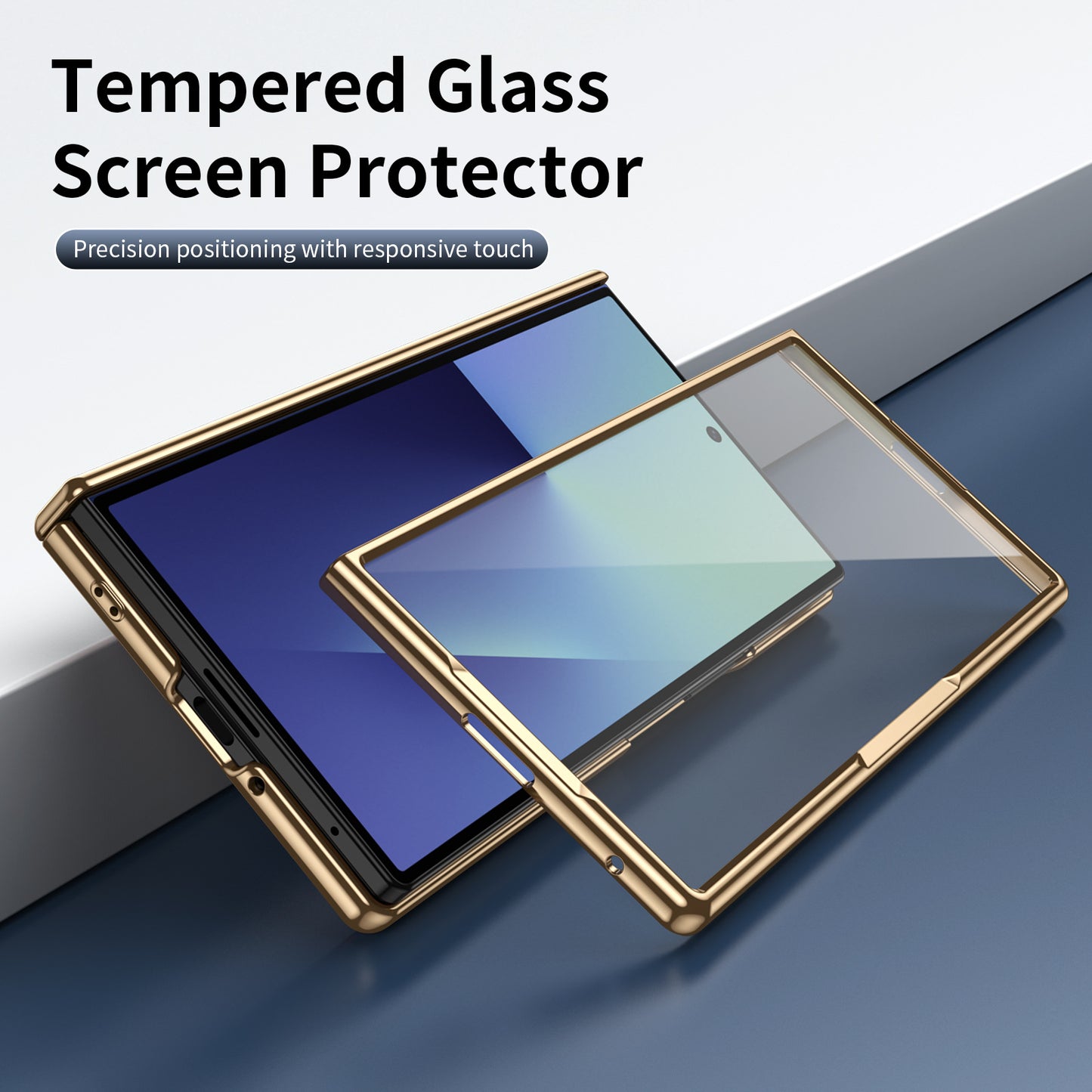 Business Golden Plating Protective Phone Case For Galaxy Z Fold Series