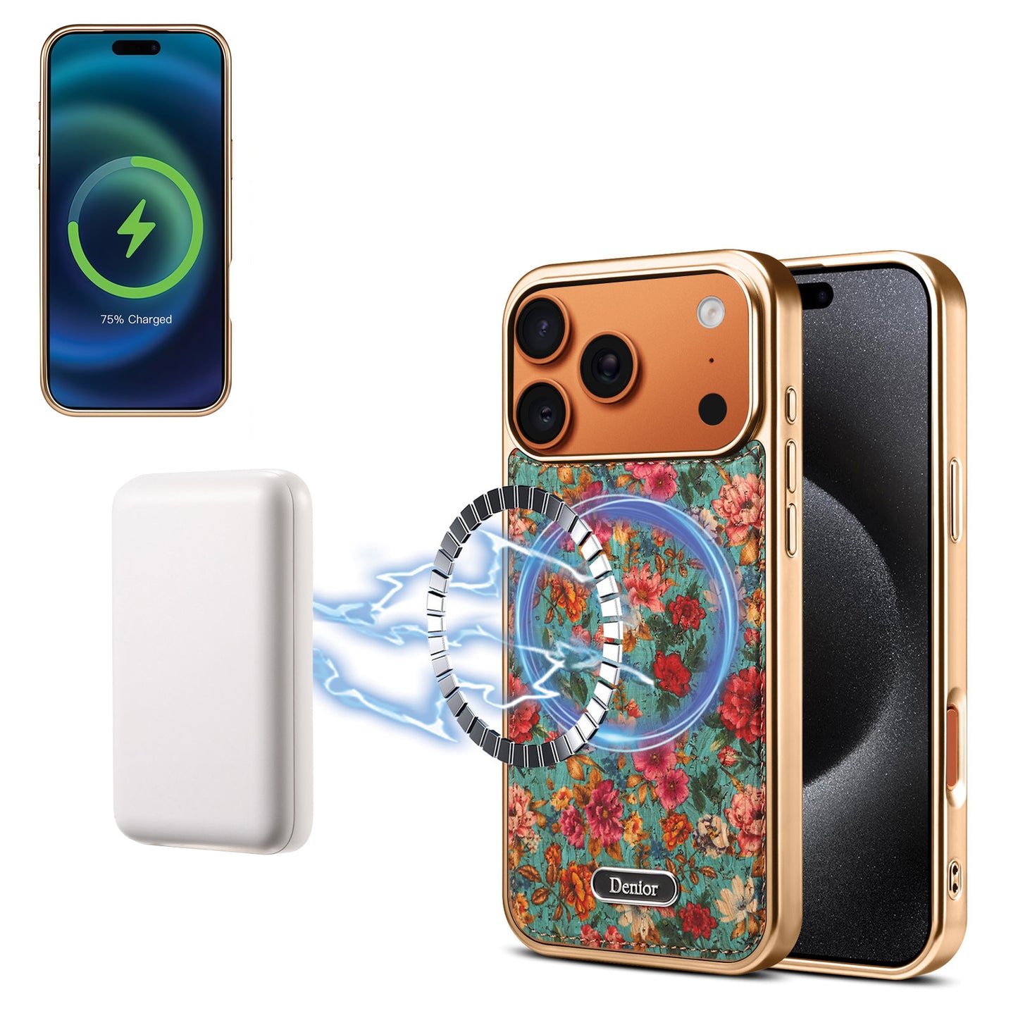 Vintage Garden Magnetic Swapable Back iPhone Case
