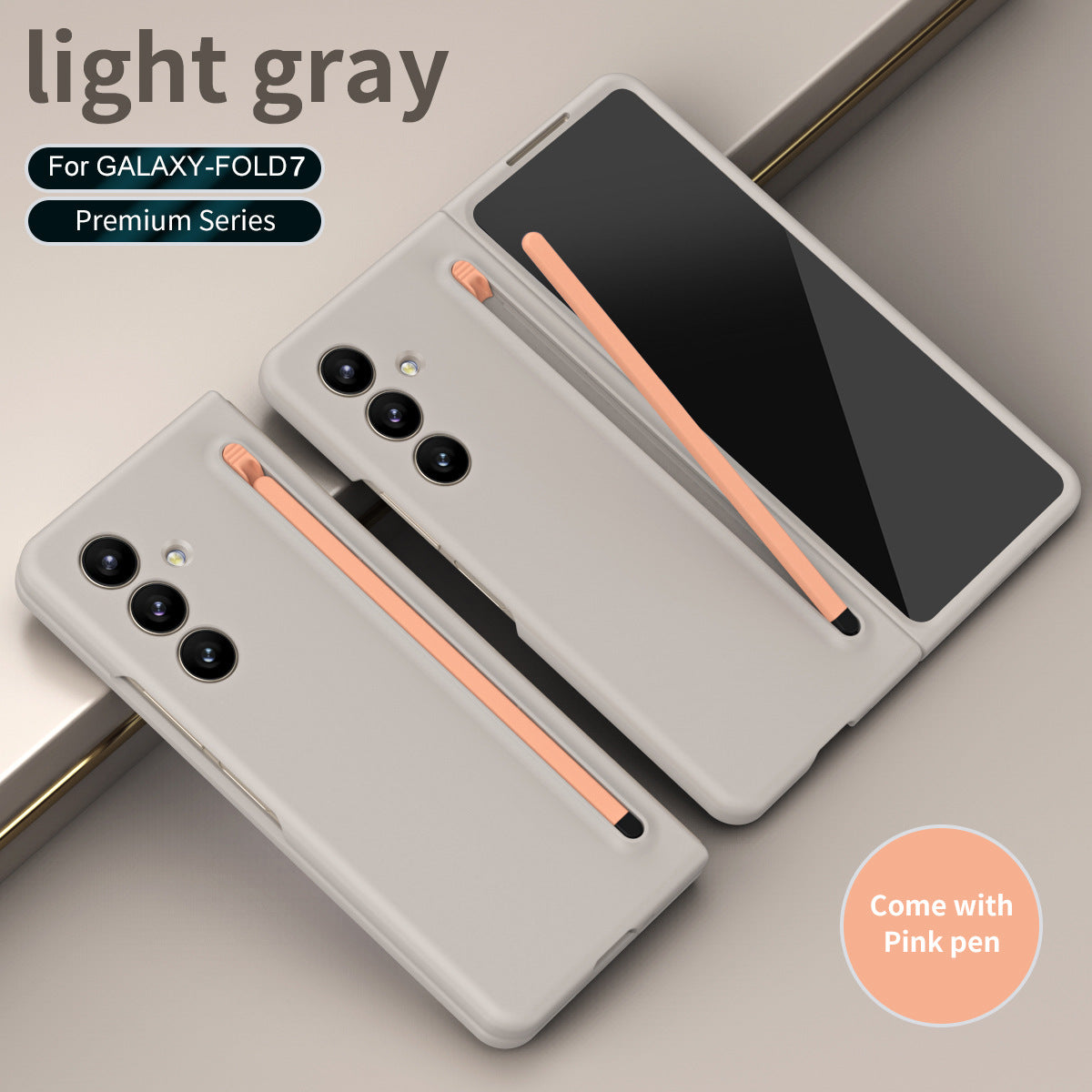 Anti-fall Protective Phone Case With Pen Tray Shell For Galaxy Z Fold 7/6/5/4/3