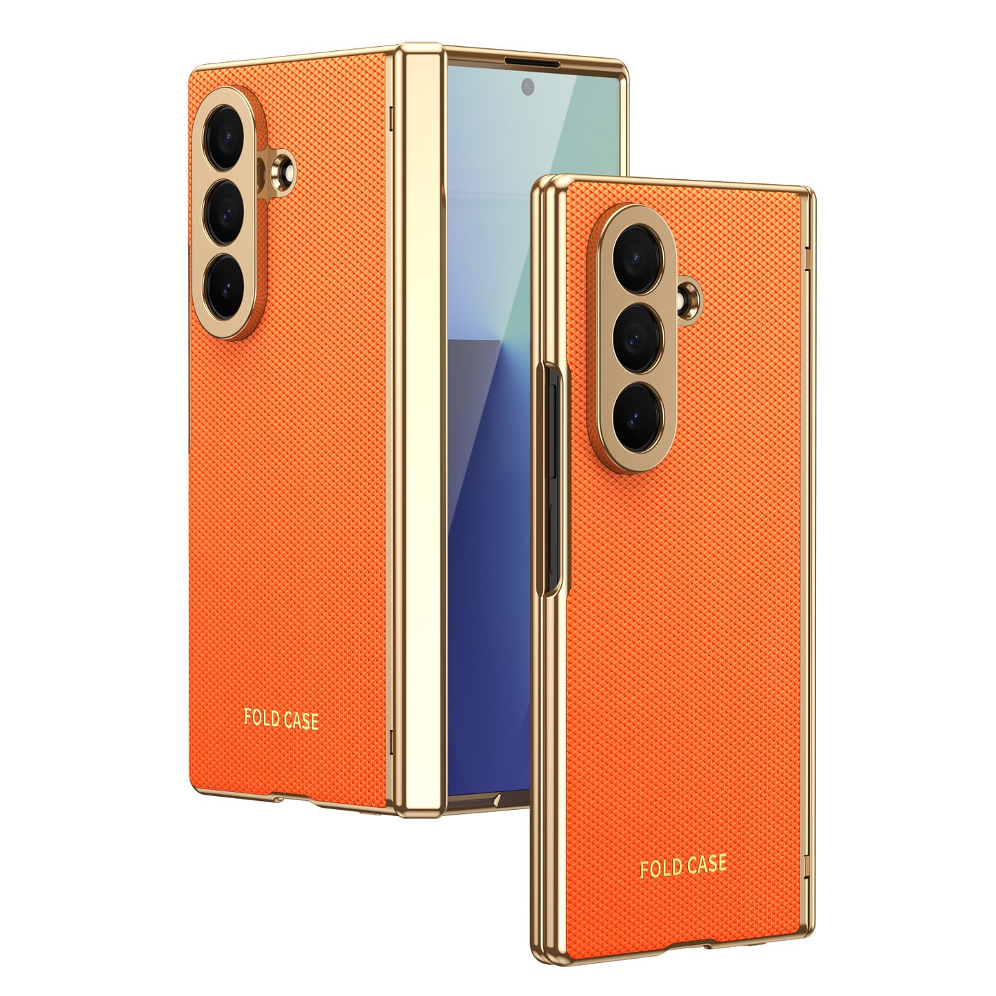 Business Golden Plating Protective Phone Case For Galaxy Z Fold Series