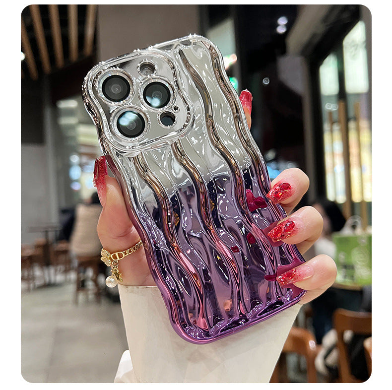 Gradient Pattern Electroplating Fashionable iPhone Case