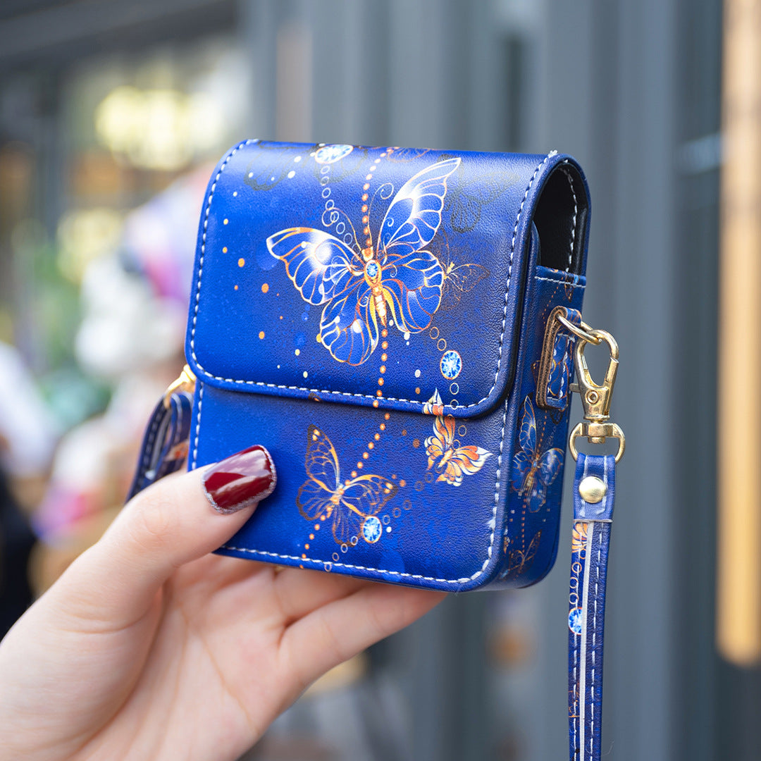 Leather Crossbody Bag With Strap For Galaxy Z Flip Series