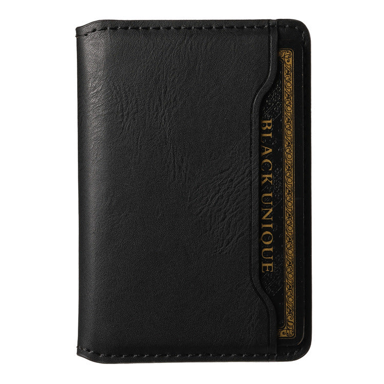 Magnetic Leather Card Holder