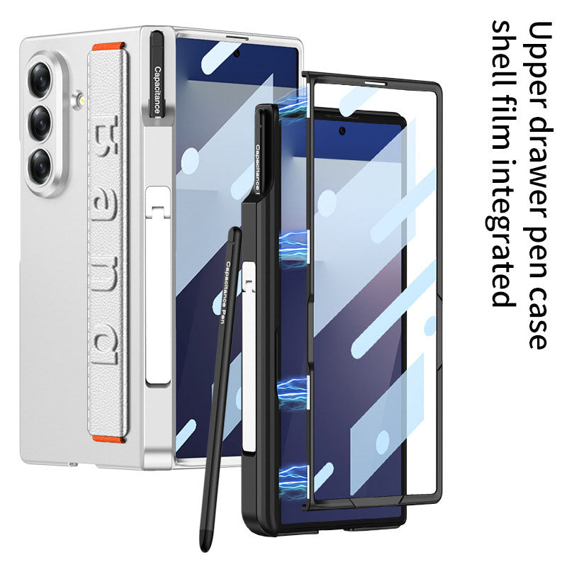 Magnetic Hinge All-included Case With Pen Box & Wristband For Galaxy Z Fold 7