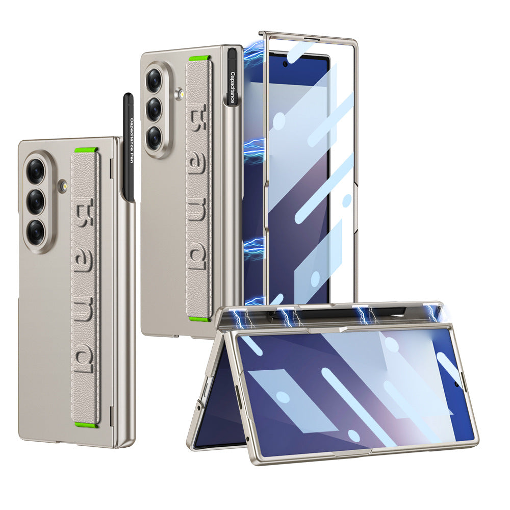 Magnetic Hinge All-included Phone Case With Pen Box & Wristband For Galaxy Z Fold 7/6