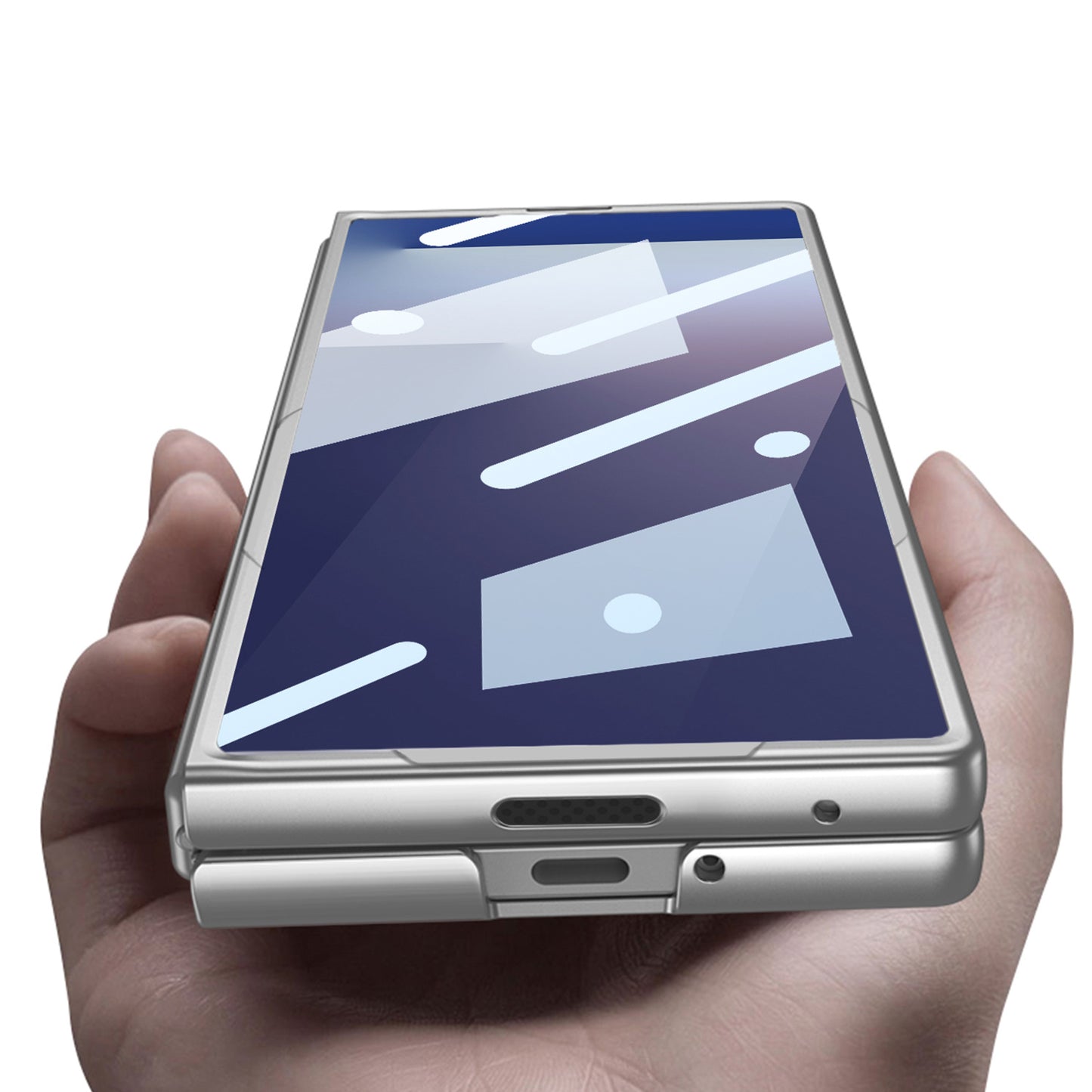 Business-style Pen Slot & Stylus Phone Case With Back Screen Protector For Galaxy Z Fold 7/6/5/4