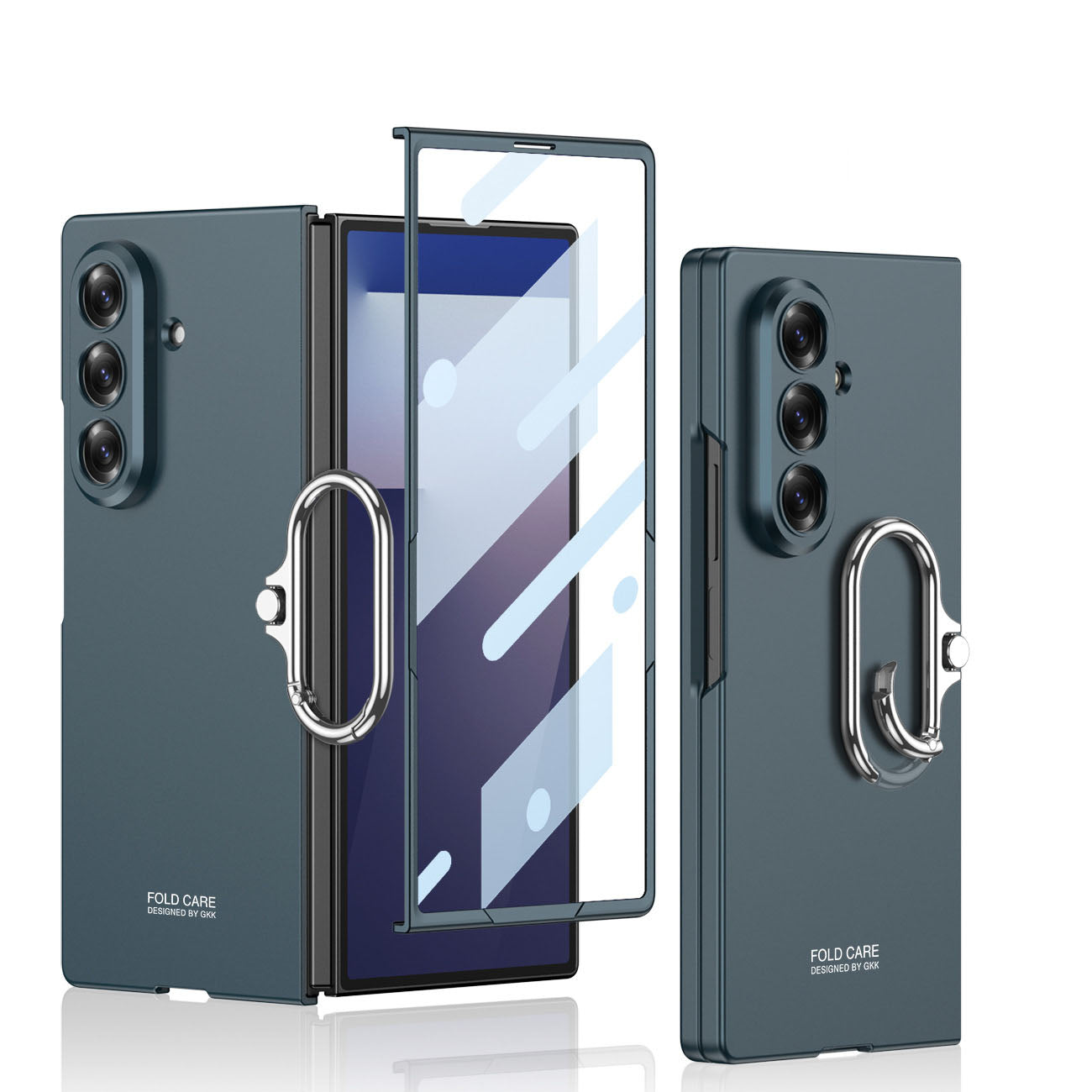 Shockproof Phone Case With Screen Protector & Snap Ring For Galaxy Z Fold 7