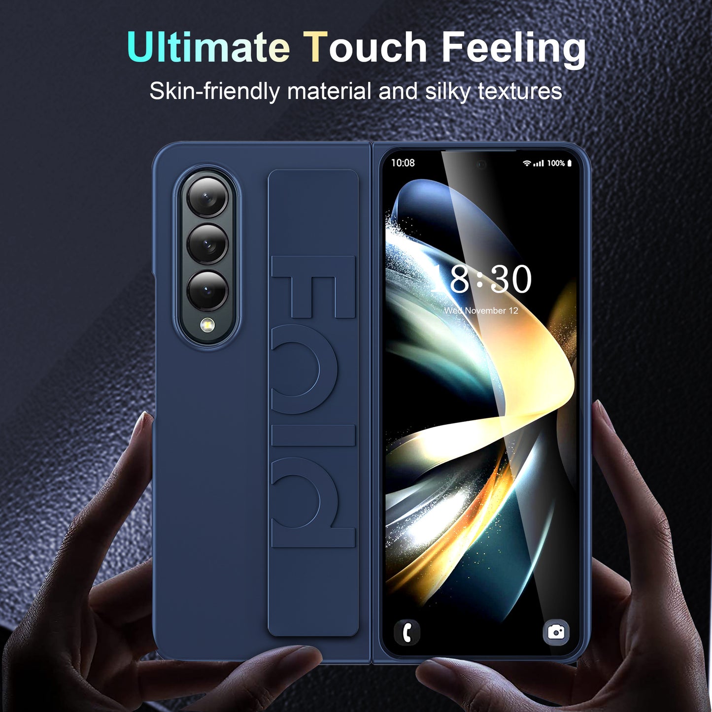 Shockproof Phone Case With Wristband Bracket For Galaxy Z Fold 6/5/4/3